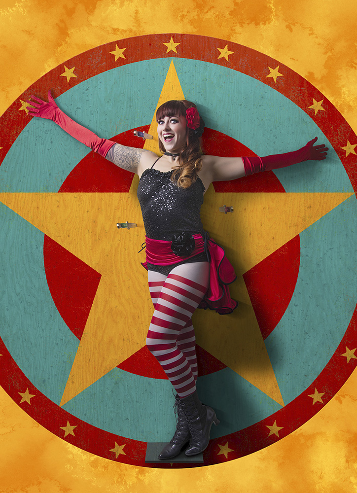 Circus Pinup Girl by Chris Wooley